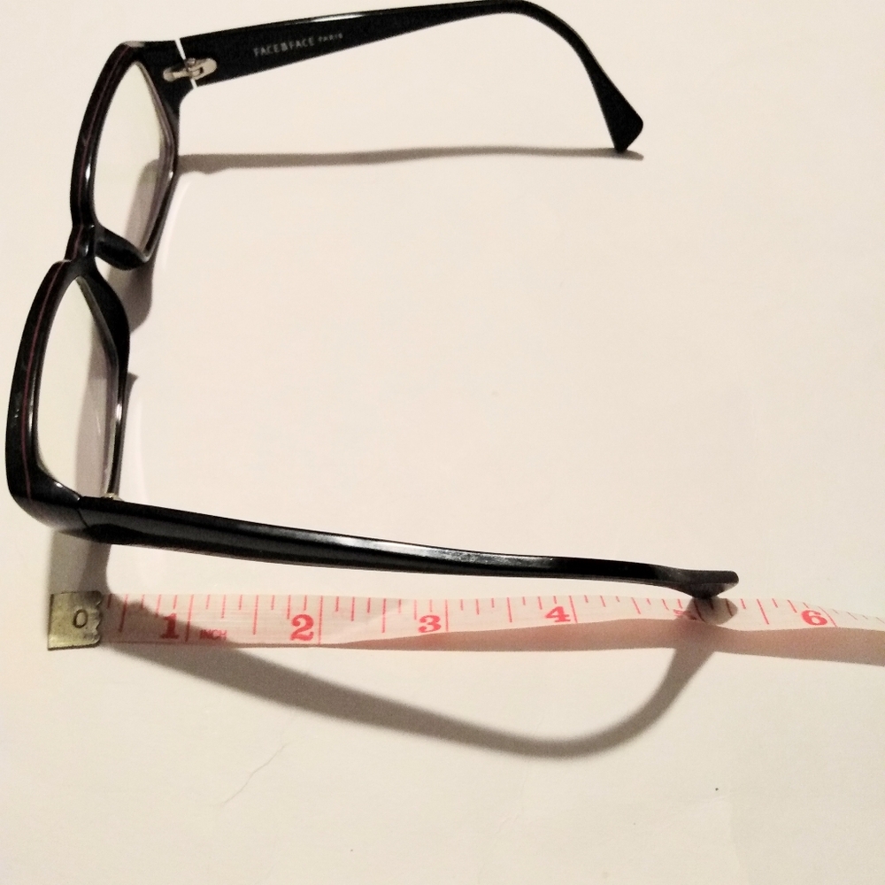 Face A Face Paris Vintage Unisex Luxury Black Eyeglass Frames - Picture 9 of 11